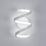 Modeen Lampada Da Parete LED A Spirale - Design Moderno, 12W, Per Camera Da Letto O Soggiorno - Foto 14