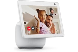 AMAZON Echo Show 10 (3. Generation) | Hochauflösendes Smart Display mit Bewegungsfunktion und Alexa, Weiß