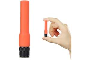 DIYEENI Antenne BNC mâle, Antenne Double Bande Flexible, Souple, en Silicone, 7.5cm 10W, Antenne radioamateur pour Kenwood TK100, TK200 / pour ICOM/pour Motorola(Orange)