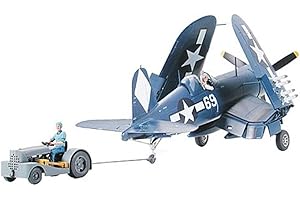 Tamiya - 61085 - Maquette - Corsair F4U-1D et Tracteur Pont - Echelle 1:48, Blue