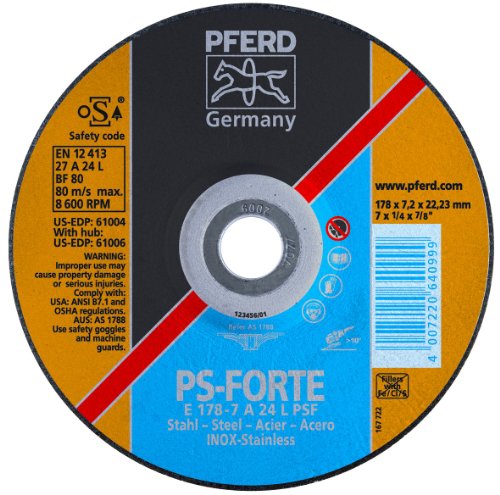 25 Manchons De Meulage PFERD KSB 2525 A - Grain 150, Pour Métaux Et Alliages