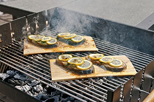 2er Set Zedernholz Räucherbretter Zedernbretter Grillbrett Grillplanke BBQ - 3