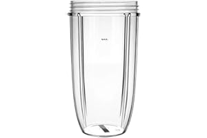 AidShunN Coupes à jus pour pièces de rechange NutriBullet 600w 900W 18OZ 24OZ 32OZ Effacer les tasses Mélangeur Juicer Mixer-(32OZ)