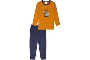 Schiesser Pidżama — zestaw Chłopcy Schiesser Jungen Schlafanzug Set Pyjama Lang - 100% Organic Bio Baumwolle - Größe 92 Bis 140