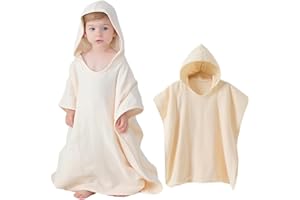 Select Zone Baby Poncho Badetuch 80x60cm Badeponcho Kinder Bademantel 100 Baumwolle Kinder Kapuzenhandtuch für Jungen und Mädchen