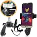 Produktbild Mobilefox Delfin Lüftungsgitter Handy Halterung Halter Auto KFZ + Micro-USB Ladekabel Zigarettenanzünder 2in1 Set LG K3/K4/K7/K8/K10 schwarz