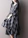 Vogstyle Women's New Loose Thin Garb Drap Open Front Cardigan Medium 3/4 Sleeve-Black