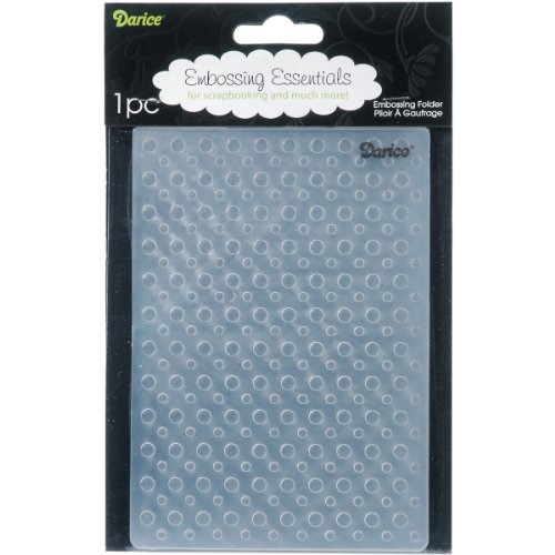 Darice 1215-59 Prägeschablone, Punkt, Plastik, transparent, 10,8 x 14,6 x 0,4 cm