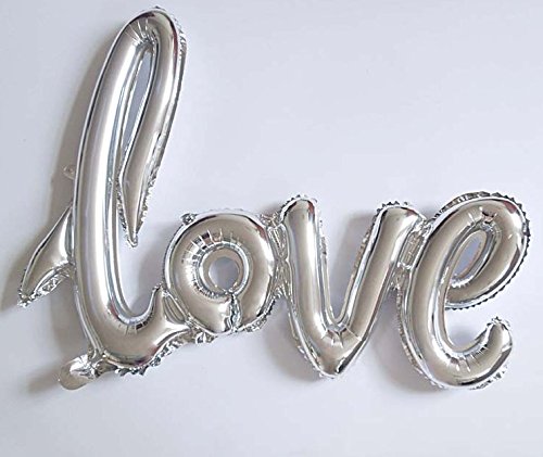 HS 100CM Folienballon MEGA Buchstaben LOVE Heliumerfüllung
