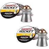 ECOMMUR ACUTTEK Rocket Gamo Pellets (4.5 mm) | 150 pcs per box. 0.5 g per pallet. Pack of 2 Boxes. Alloy Pallets. Fast, Accur