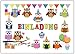 Produktbild Eulen Einladungskarten zum Kindergeburtstag Einladung Geburtstag Kinder Set Eule Jungen Mädchen 12 Stück Luftballons Party lustig witzig
