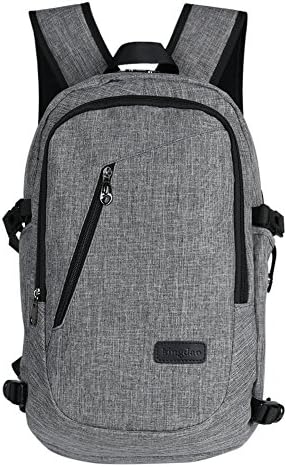 Anti-theft backpack usb aoyu business laptop backpacks anti thief / water resistant travel bag fits up to 15 15.6 Inch computer backpack in gray a