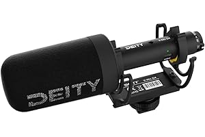 Deity Mikrofone V-Mic D4 Universal Shotgun Mikrofon, 60 Stunden Akkulaufzeit, professionelle Klangqualität, USB-C-Ausgang, für Kameras, Handys, Tablets und Laptops