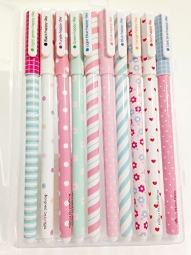 FRE (Set of 10 Pieces Various Colours Pastel Pencils DIY Gel Pens For Writing And Drawing