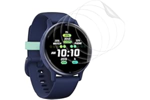 Camokia Dünne Weiche TPU Folie für Panzerglas Garmin Vivoactive 5 Panzerfolie,HD Klar Glas für Schutzfolie Garmin Vivoactive 5 Displayschutz,4 Stück Ultra-klar Volle Abdeckung Premium Glasfolie