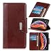 Produktbild Odenba Tasche Samsung Galaxy S10 5G Leder Hülle, Flip Lederhülle Schutzhülle Handyhülle [Kartenfächern][Magnetverschluss] Stand Ständer Etui Karten Slot Brieftasche Schutzhülle Wallet Case- Brown
