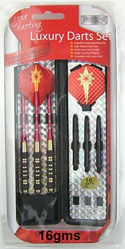 Professional Luxury 3 Dart Set. 16g Weight. Aluminium Shafts &amp; Case. Choose 14g 16g 18g 20g 22g or 24g. by Silver Bullet Trading