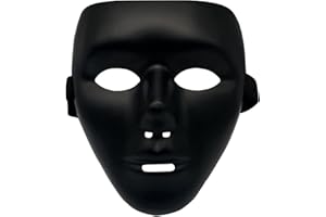 A-SZCXTOP Halloween Masks,Full Face Hacker Anonymous Masks Street Dance Ghost Step Mask for Adults Kids Child,Halloween Costume Cosplay Party Masks Props Accessory