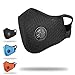 Price comparison product image Yobenki Dust Mask, Outdoor Mask Activated Carbon Breathable Mask Anti Pollution Allergy Filtration Exhaust Gas PM 2.5 Half Face Mask for Cycling Motorcycle Woodworking Mowing Lawn Running (Black)