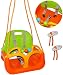 Produktbild Babyschaukel / Gitterschaukel - mitwachsend & umbaubar - mit Gurt - " ORANGE / GRÜN / GELB " - leichter Einstieg ! - 100 kg belastbar - Kinderschaukel ab 1 Jahre - mit Rückenlehne & Seitenschutz - mitwachsende - Schaukel für Kinder - Innen und Außen / Garten - für Baby´s - aus Kunststoff / Plastik - Gitterschaukel / verstellbare Kleinkindschaukel - Baby - Indoor Outdoor / Kunststoffschaukel - Mitwachsschaukel bunt - Sicherheitsgurt