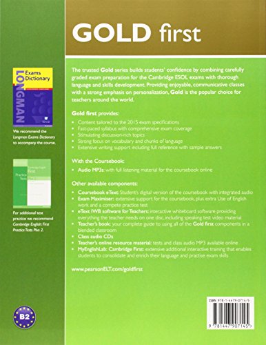 Book's Cover of Gold First New Edition Coursebook