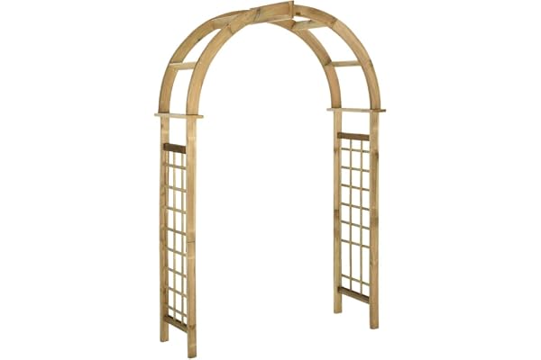 vidaXL Arche en Maille Pergola Jardin Arceau Voute Bois de Pin Vert Imprégné