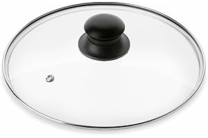 KLAUSS Glass Lid 26 cm for Frying Pan Cover Saucepan Glass Lid for Instant Pot