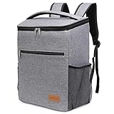 GRAN CAPACIDAD: La capacidad máxima de la Lonchera es de 24L y su gran espacio interior admite hasta 30 latas o una combinación de bebidas y alimentos. Es conveniente para una variedad de aplicaciones, ya sea que estés disfrutando de un picnic al aire libre con tu familia, planeando un almuerzo o merienda para tus hijos, o guardando bebidas frías para actividades al aire libre.