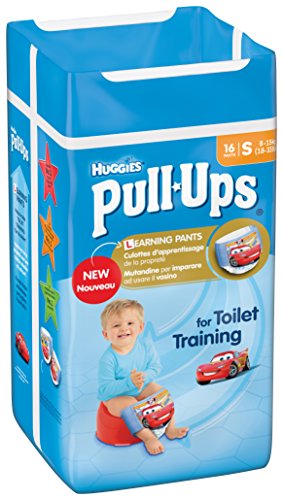 Huggies Pull Ups Potty Training Pants for Boys - Small (8-15 kg), 16 x 6 Packs (96 Pants)