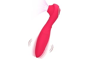 TORYO Eștîmùlâdőr Clítőrîs Femènịn Ṽiḇráḑòraḑòr Ṃújēr Juguetês Sḙxuálęs pro 2 sùcciønadør Clîťoris Femènịnô Masajeadores eléctrico Con 8x8 Modos Ṽiḇráḑòraḑòr Carga USB magnética (Rojo-XY1)