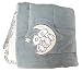 BlueberryShop Embroidered Velour Swaddle Wrap/Blanket Sleeping Bag for Newborn Baby, Grey