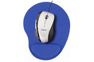 REY Repose-Poignets Ergonomique rembourré Bleu Tapis de Souris Ergonomique rembourré
