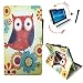 Produktbild Tablet Tasche für MP Man MPQC1040i Schutz Hülle Etui Case + Touch Pen - 10.1 Zoll Eulen mit Blumen 360°