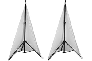 Cliettilw Universal DJ Luz Altavoz Trípode Cubierta Doble Lateral Trípode Roca Scrim Cubierta Material Elástico, 2 Unidades