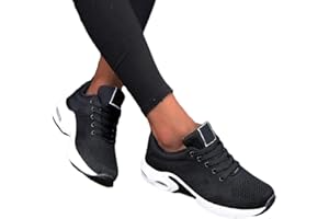 Minetom Damen Mesh Laufschuhe Turnschuhe Sportschuhe Sneaker Running Tennis Schuhe Straßenlaufschuhe Dämpfung Leichtgewichts Atmungsaktiv Walkingschuhe Outdoor Fitness Jogging