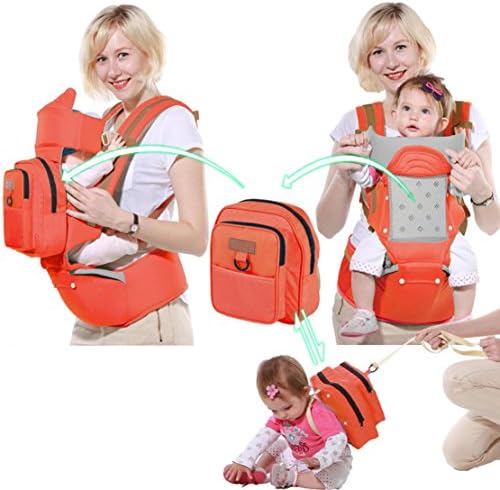 Baby Carrier Backpack Multi-functional Safety anti-loss of children Back Carriers , Orange