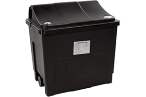 AquaForte Filtro multicámara MBF-200, Tamaño 40*28*40 cm, Max, Volumen del estanque 8 m³ sin peces, Caudal maxi, Caudal 6 m³/h, Fácil de instalar y limpiar, Apto para varios materiales filtrantes