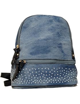 Damen Tasche Cityrucksack MiniRucksack Schultertasche Umhangtasche Handtasche kleiner Rucksack Stadtrucksack in...