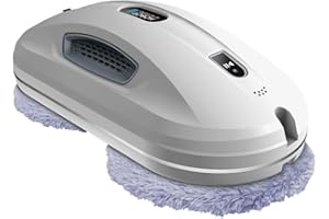 SMARTBOT Robot Limpiacristales - Limpia Cristales Electrico Ventanas - Limpiacristales Electrico 3 años garantía con 12 Trapos de Microfibra - Sistema de Navegación y Anticaída Hobot-368 con App