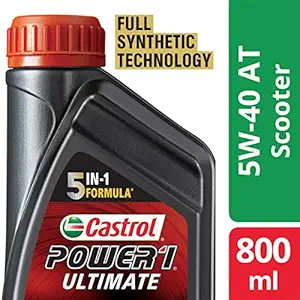 Castrol Power1 Ultimate 4T 5W40 Full Synthetic Engine Oil for Scooters (800ml)