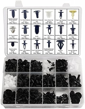 Rise Long 415pcs Automotive Push Retainer Kit Bumper Rivets Universal Brand Vehicles Moulding Clip Panel Body Interior Assortment Set Fit within Plastic storage container