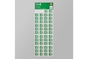 Royal Mail 50 x 2nd Class Stamp Sheet Barcoded