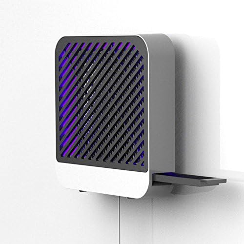 WXHNFHL Mosquito Traps Electronic Mosquito killer Suction Type Mosquito Lamp Indoor 3D Double-sided Trapping Electric Shock Type 365nm LED Light Wave Anti-mosquito Wall Hanging Restaurant Cafe ABS 30*30*7cm