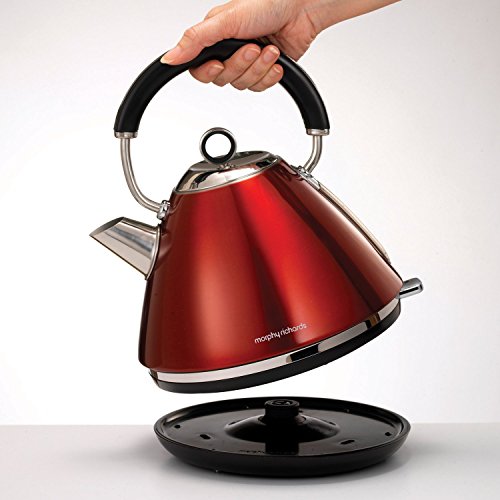 Morphy Richards 102004EE Accents Wasserkocher Pryramide rot - 9