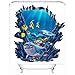 Produktbild Unterseeische Whale Duschvorhänge Wasserdichte Anti-Schimmel Duschvorhang (180 * 180cm / 180 * 200cm / 200 * 180cm) ( größe : 180*180cm )