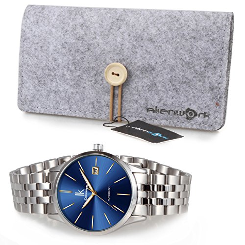 Alienwork-mechanische-Automatik-Armbanduhr-Multi-funktion-Automatikuhr-Uhr-Herren-Uhren-Design-modisch-Edelstahl-blau-silber-K006GA1-G-02