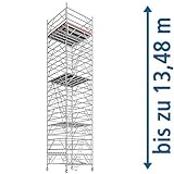  Layher Fahrgerüst Super Klax Arbeitshöhe 13,95 m Plattformgröße 2,8x2,8 m, Arbeitshöhe 8,75 m