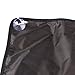 Beard Apron Gather Cloth Bib Facial Hair Trimmings Catcher Cape Sink (Black)