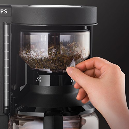 Krups KM8508 Doppel-Kaffeeautomat Duothek Plus, Kombiautomat Kaffee/Tee, 2 x 10 Tassen, schwarz - 2