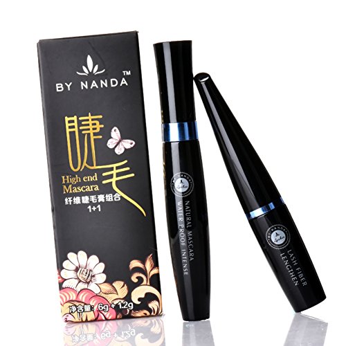 ROPALIA Schwarze Faser Wasserdichte Lange Curling Dichte Wimperntusche Wimpern Verlängerung - 5